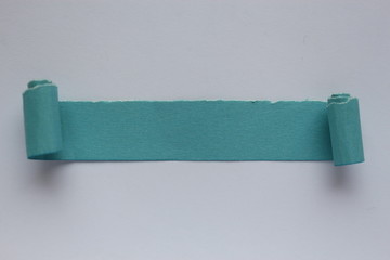 Obraz premium blue strip isolated on white