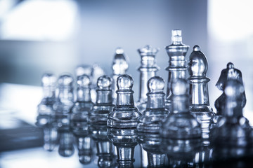 Glass chess.