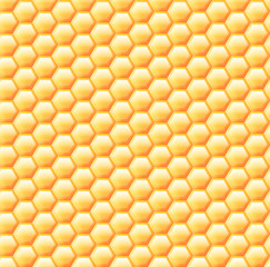 Seamless background of hexagonal honeycombs.