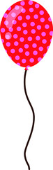Colorful polka dots balloon 1