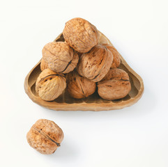 bowl of whole walnuts