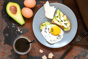 Idea of a healthy breakfast