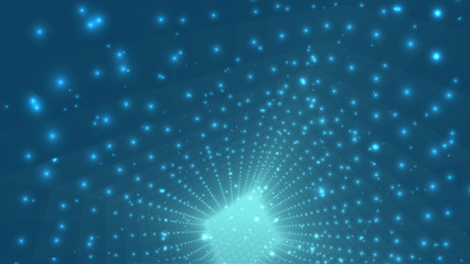 Obraz premium abstract vector background, bright infinite tunnel.