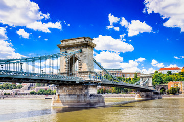 Obraz premium Budapest, Hungary - Chain Bridge