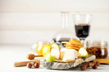 Brie type of cheese.