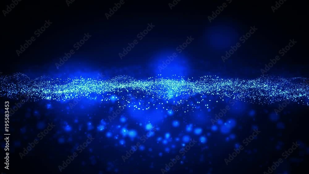 Poster 4k defocused particles loop