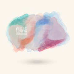 color watercolor background. vector illustration