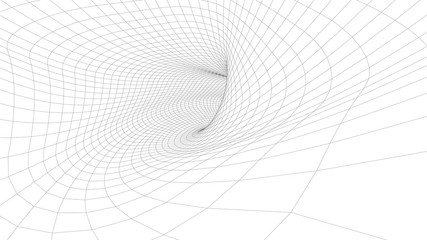 Abstract background of bright glowing particles and paths.