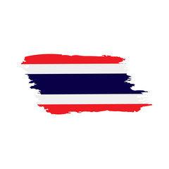 Thailand flag, vector illustration