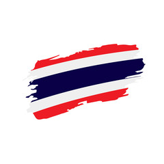 Thailand flag, vector illustration