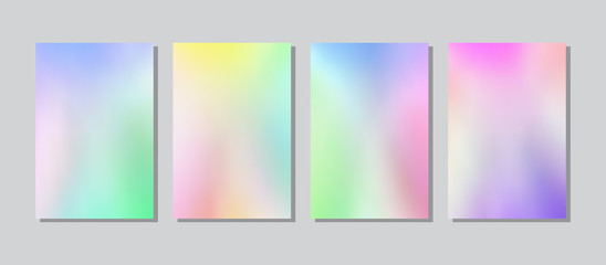 Obraz premium Screen gradient set with modern abstract backgrounds.