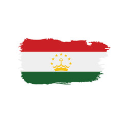 Tajikistan flag, vector illustration