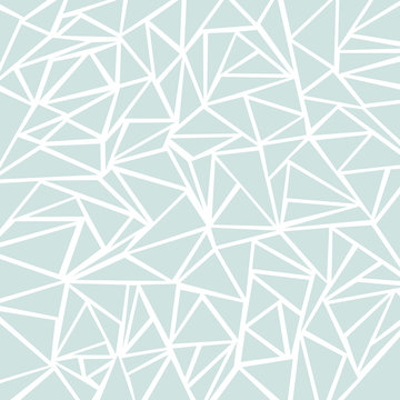Abstract light blue or gray geometric and triangle patterns for background texture.