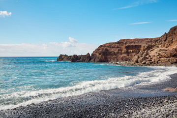 Fototapeta na wymiar Beautiful landscape of Lanzarote Island