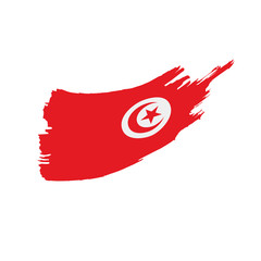 Tunisia flag, vector illustration