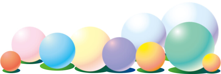 カラーボールの背景