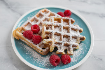 Waffeln mit Beeren 