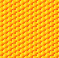 Seamless background of hexagonal honeycombs.