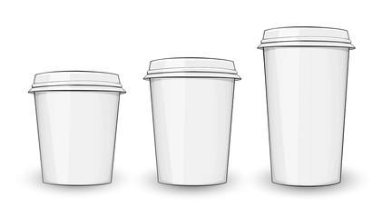 Takeaway cofe from a white outline.