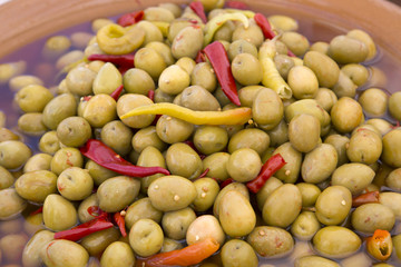 Green Olive Background