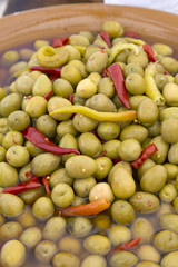 Green Olive Background