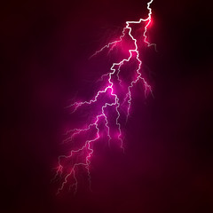 Vector bright lightning on a background.