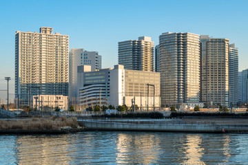 Fototapeta na wymiar 横浜みなとみらいの高層ビル群２