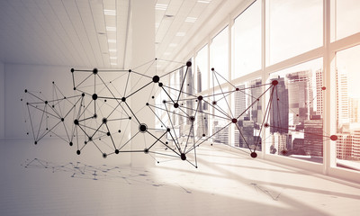 Networking and wireless connection as concept for effective mode