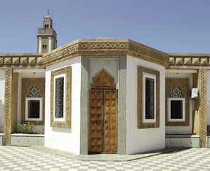 Arabic architecture at Loubnan Mosque, Agadir, Morocco