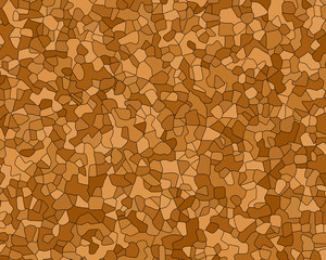 Vector otlined agglomerated cork texture. Natural cork oak brown colors backdrop with black contour for web background or card template.