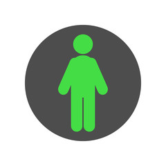 HUMAN silhouette icon . Vector.