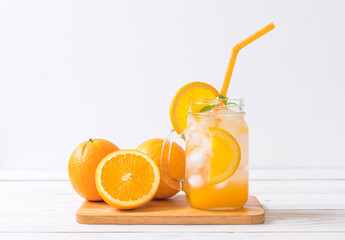orange juice with soda
