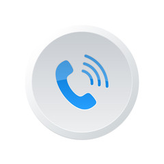 Phone icon. Flat Phone sign isolated