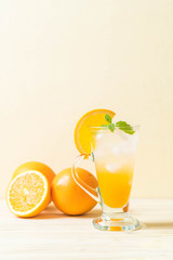 orange juice with soda