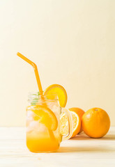 orange juice with soda