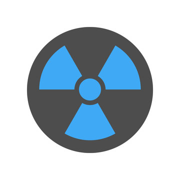Radiation sign. Vector icon.