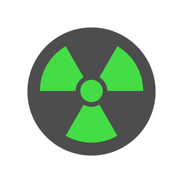 Nuclear pollution sign. Radiation icon. Vector.