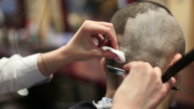 Shaving Scalp In Barbershop 2