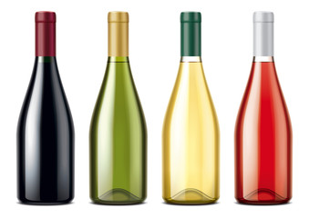 Wine bottles mockups