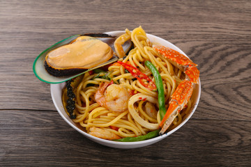 Seafood spaghetti