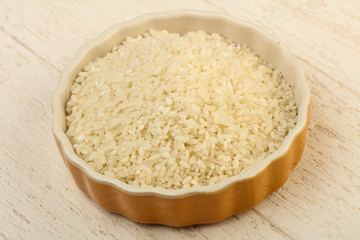 Raw rice heap