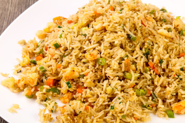 Fried rice with prawn