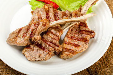 Grilled lamb