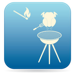Grilled chicken icon
