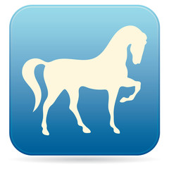 Horse silhouette icon