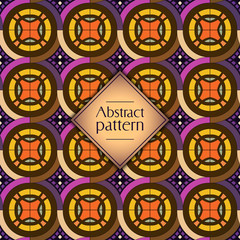 Abstract geometric retro seamless pattern. Vector background.