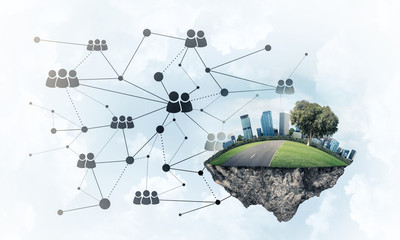 Concept of modern networking technologies and eco green construc