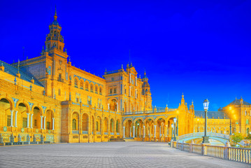 Fototapeta premium Spain Square (Plaza de Espana)is a square in the Maria Luisa Par