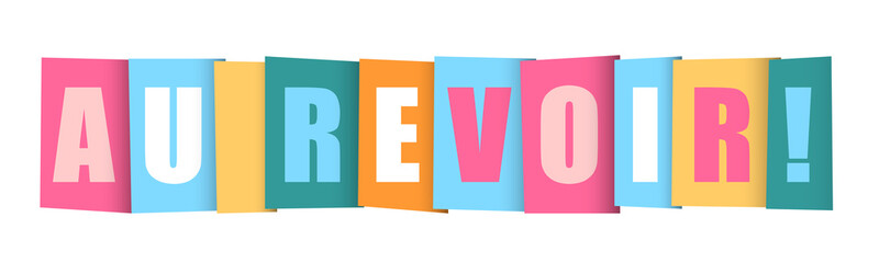 Lettres vecteurs AU REVOIR © Web Buttons Inc