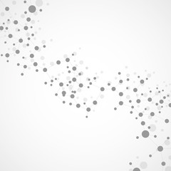 Structure molecule and communication. Dna, atom, neurons. Scientific concept for your design. Connected lines with dots. Medical, technology, chemistry, science background. illustration.